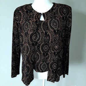 Formal Black and Gold jacket and camisole